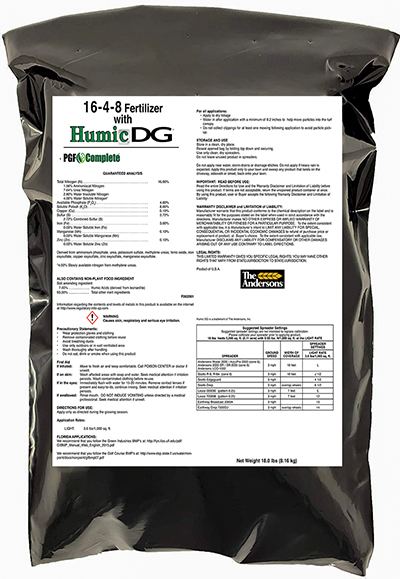PGF Complete All in One Complete Lawn Fertilizer 16-4-8 with Humic DG 18 lb.